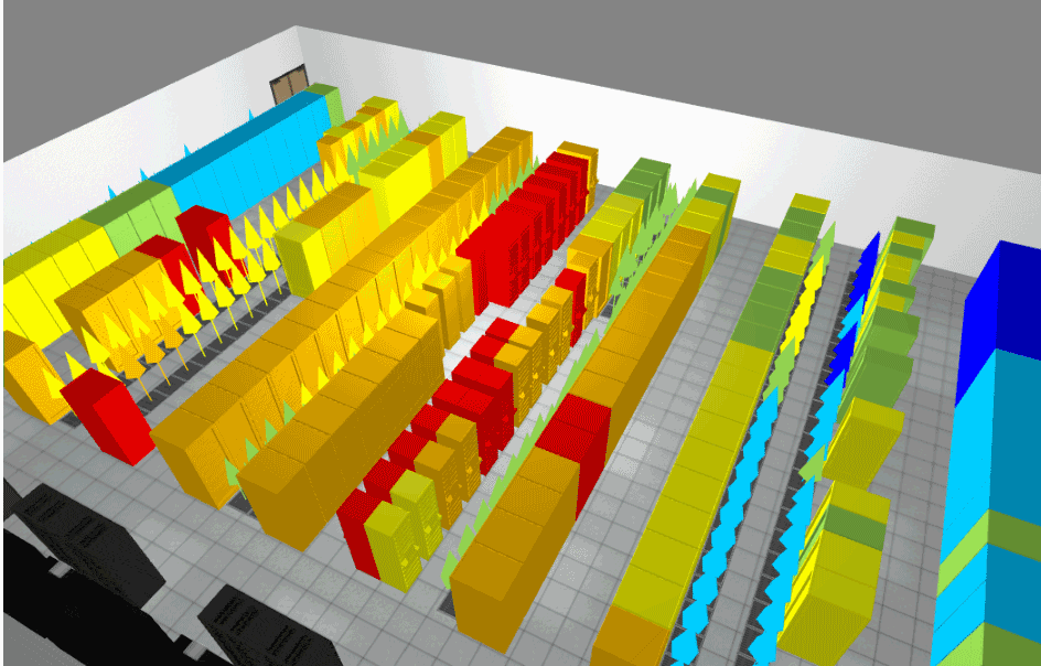Data hall temporary environmental monitoring and testing before and after